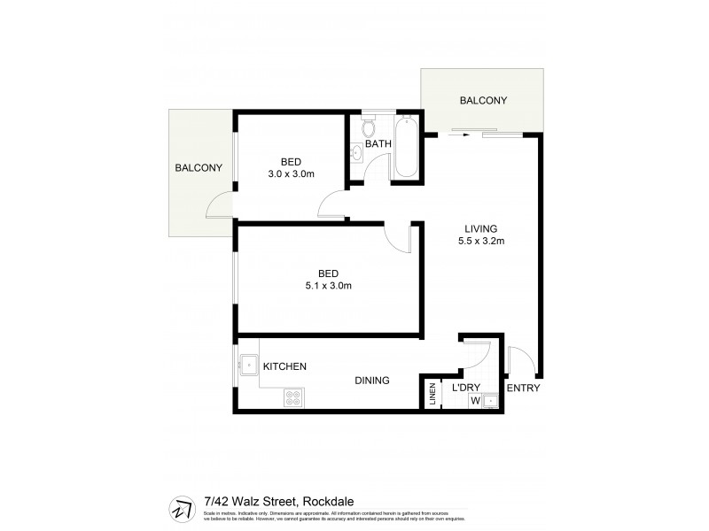 7/42 Walz Street, Rockdale NSW 2216 Floorplan