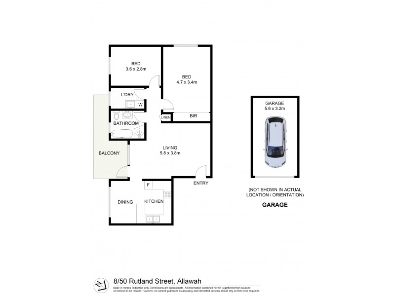 8/50 Rutland Street, Allawah NSW 2218 Floorplan