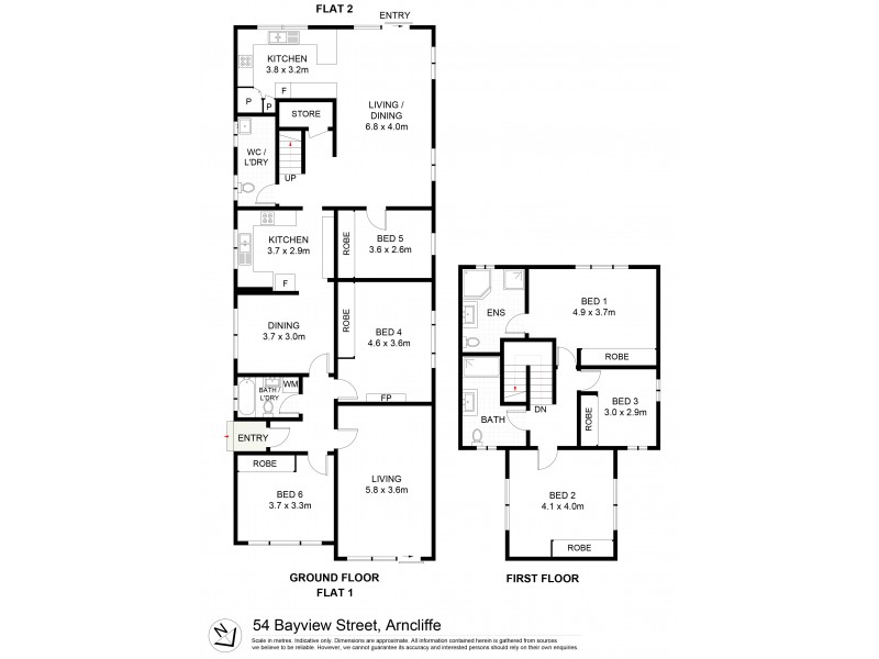 54 Bayview Street, Arncliffe NSW 2205 Floorplan