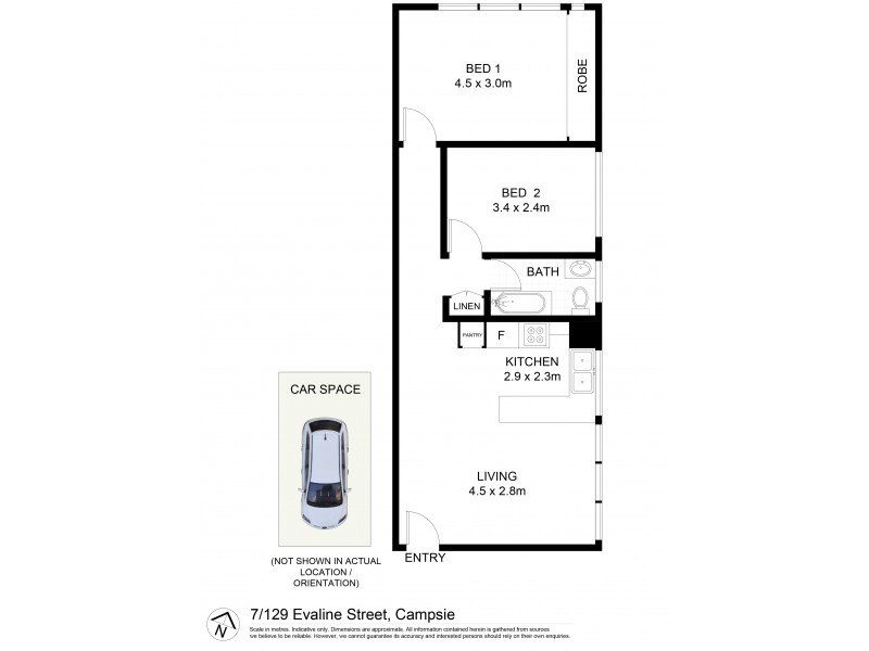 7/129 Evaline Street, Campsie NSW 2194 Floorplan