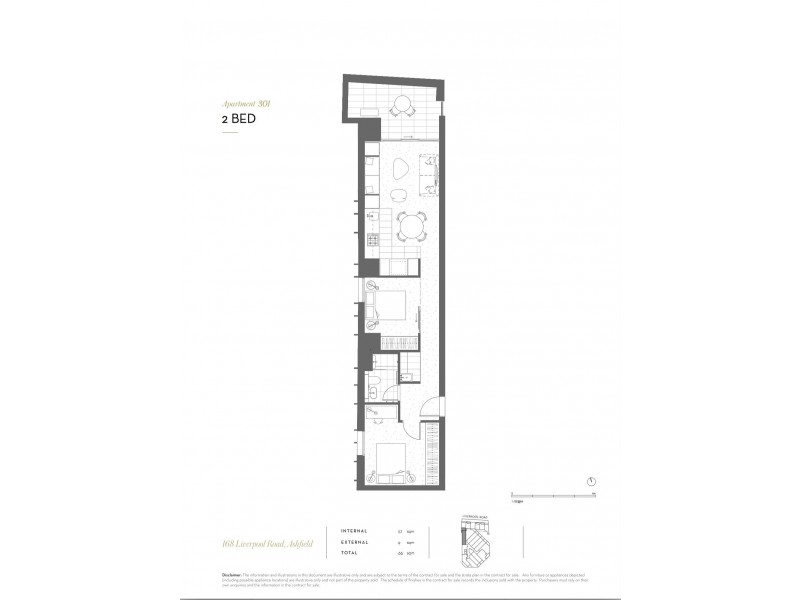 301/168 Liverpool Road, Ashfield NSW 2131 Floorplan
