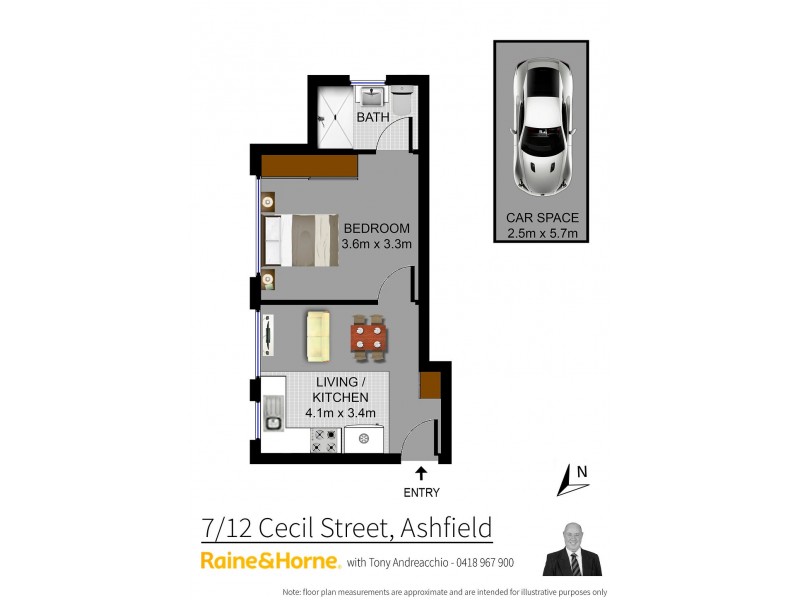 7/12 Cecil Street, Ashfield NSW 2131 Floorplan