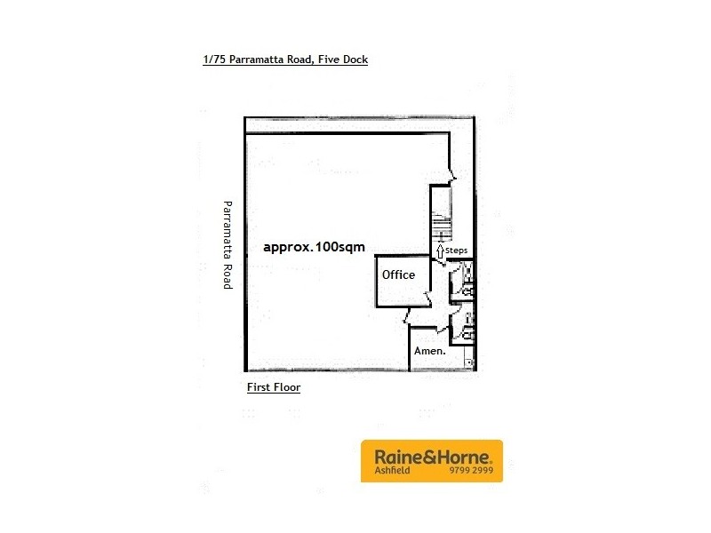 1st Floor/75 Parramatta Road, Five Dock NSW 2046 Floorplan
