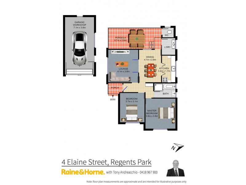 4 Elaine Street, Regents Park NSW 2143 Floorplan