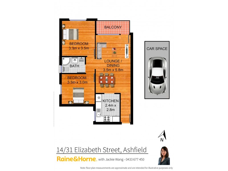 14/31 Elizabeth Street, Ashfield NSW 2131 Floorplan