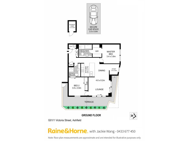 G01/1 Victoria Street, Ashfield NSW 2131 Floorplan