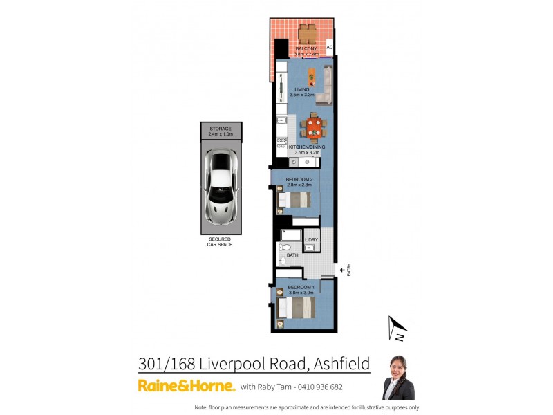 301/168 Liverpool Road, Ashfield NSW 2131 Floorplan