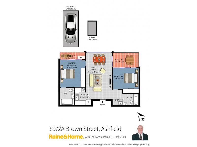 89/2a Brown Street, Ashfield NSW 2131 Floorplan