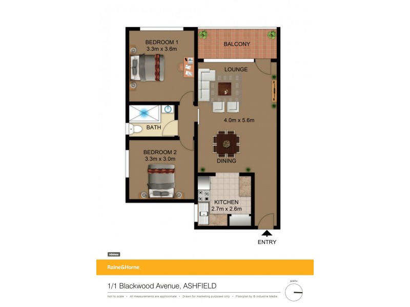 1/1 Blackwood Avenue, Ashfield NSW 2131 Floorplan