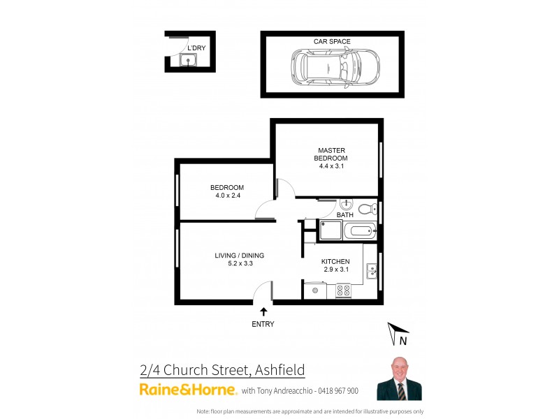 2/4 Church Street, Ashfield NSW 2131 Floorplan