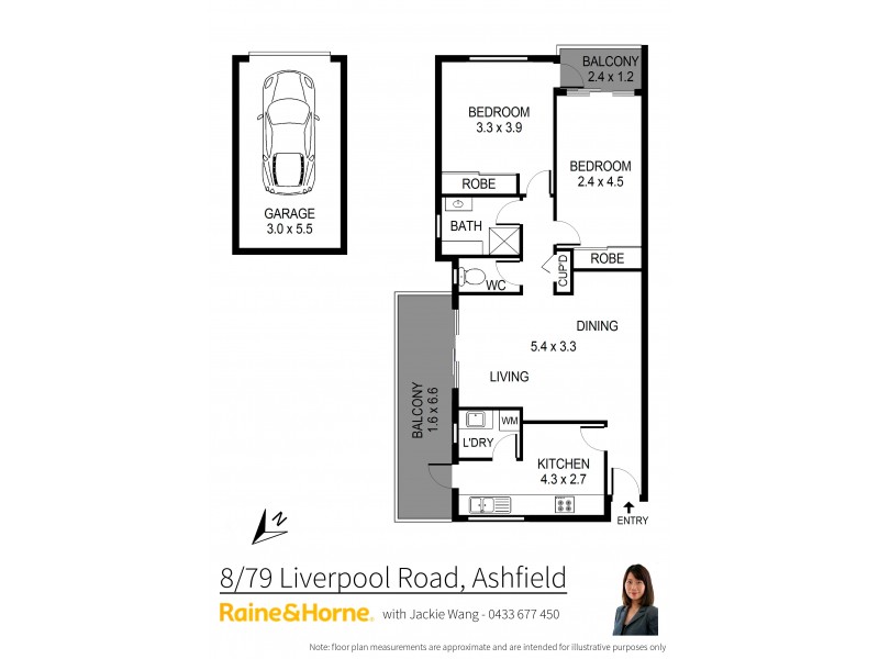 8/79 Liverpool Road, Ashfield NSW 2131 Floorplan