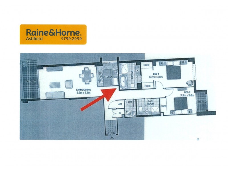 176/1 Brown Street, Ashfield NSW 2131 Floorplan