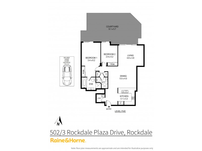 502/3 Rockdale Plaza Dr, Rockdale NSW 2216 Floorplan