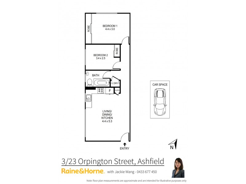 3/23 Orpington Street, Ashfield NSW 2131 Floorplan
