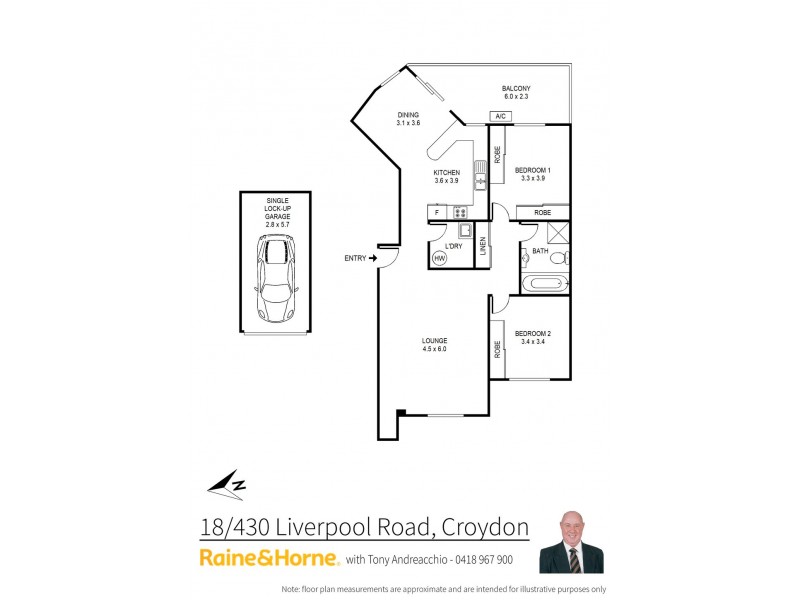18/430 Liverpool Road, Croydon NSW 2132 Floorplan