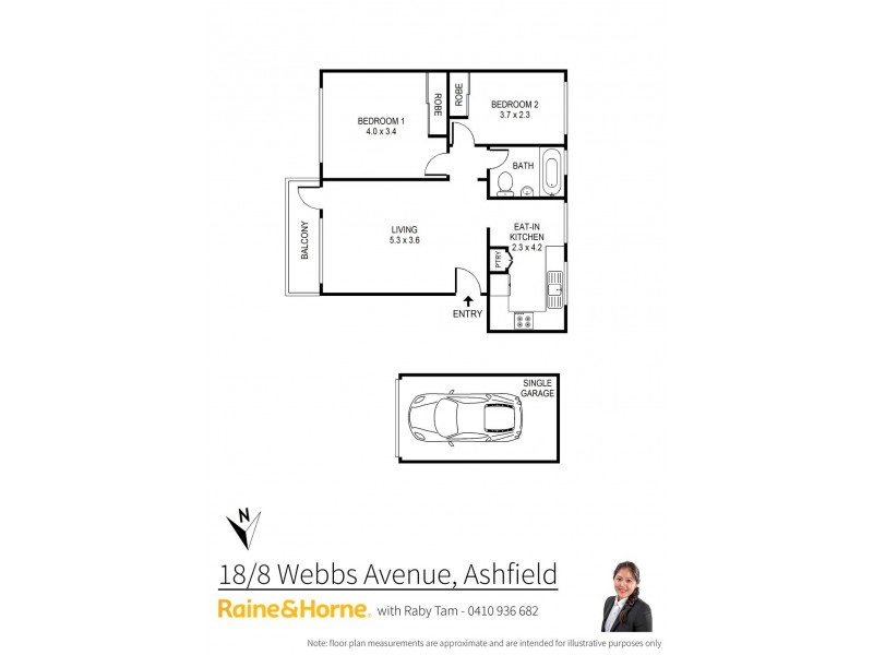 18/8 Webbs Avenue, Ashfield NSW 2131 Floorplan