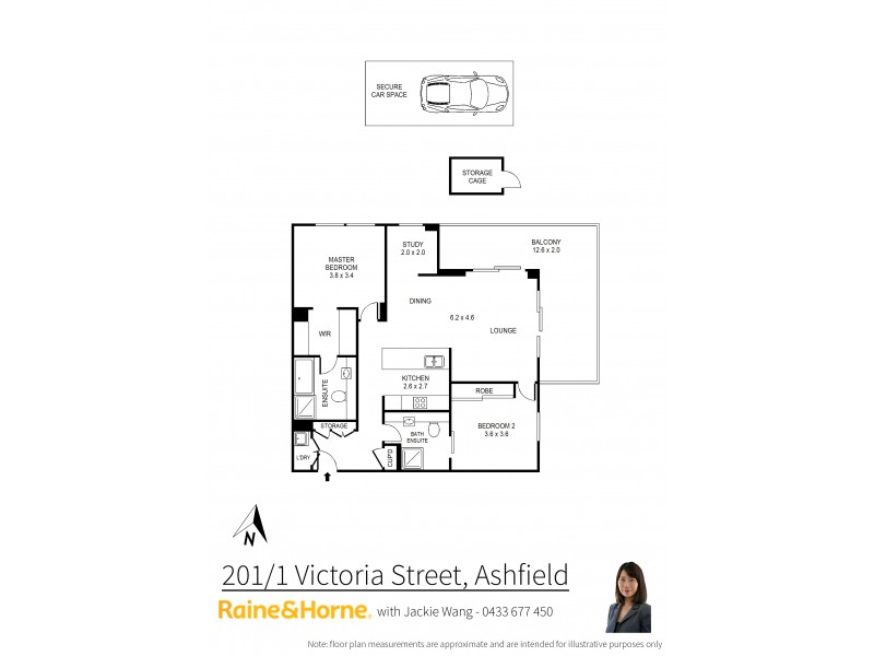 201/1 Victoria Street, Ashfield NSW 2131 Floorplan