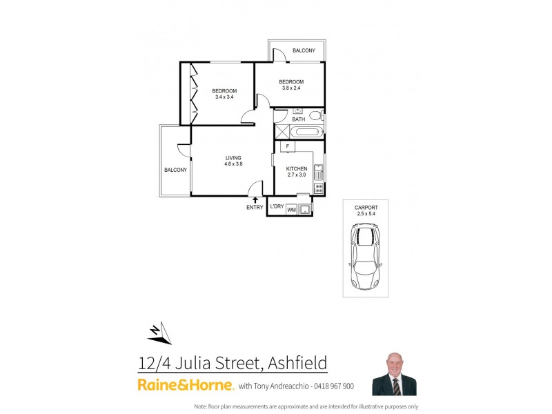 12/4 Julia Street, Ashfield NSW 2131 Floorplan