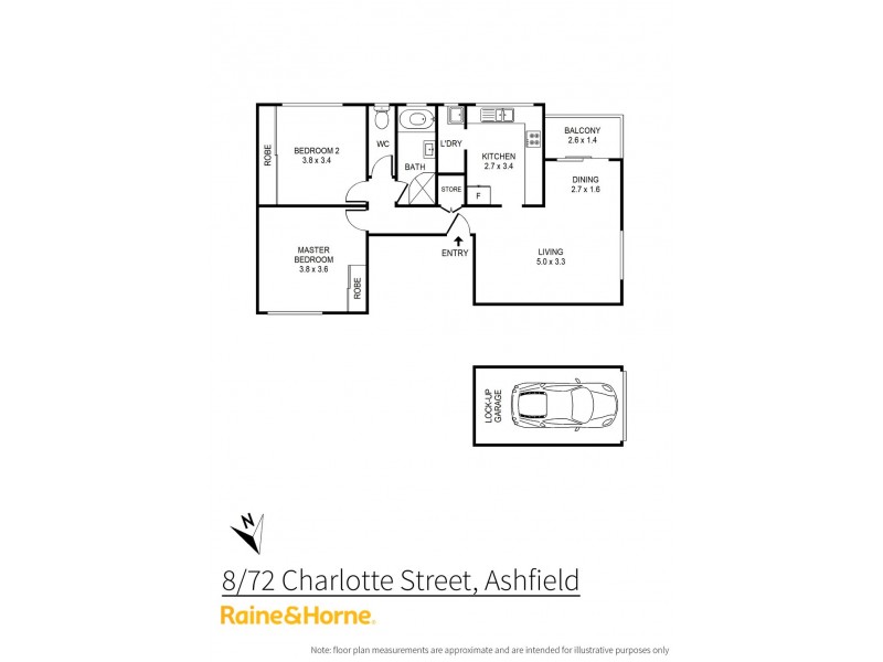 8/72-74 Charlotte Street, Ashfield NSW 2131 Floorplan
