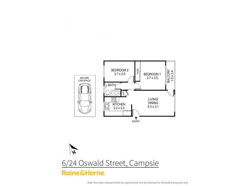 6/24 Oswald Street, Campsie NSW 2194 Floorplan