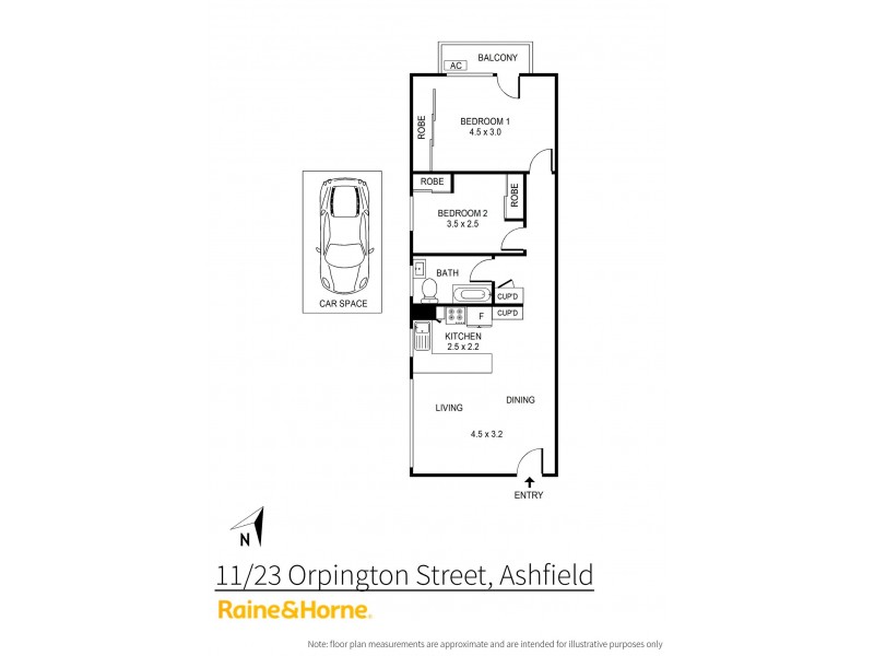 11/23 Orpington Street, Ashfield NSW 2131 Floorplan