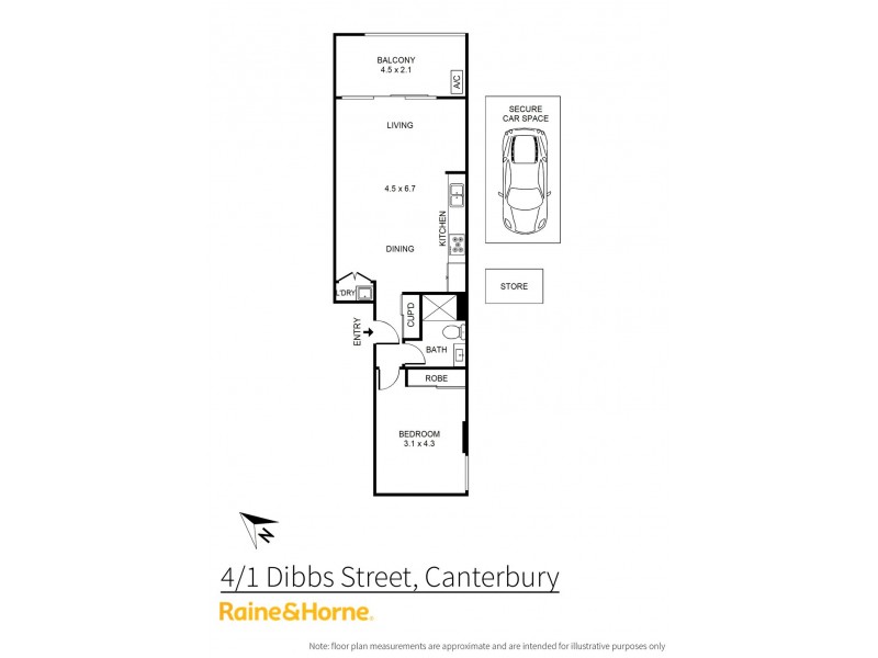4/1 Dibbs Street, Canterbury NSW 2193 Floorplan