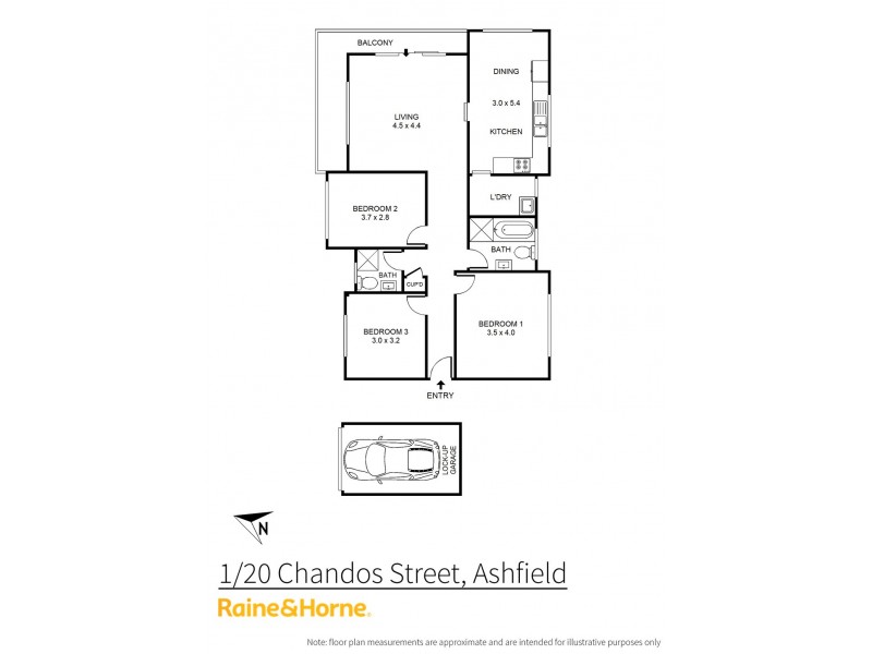 1/20 Chandos Street, Ashfield NSW 2131 Floorplan