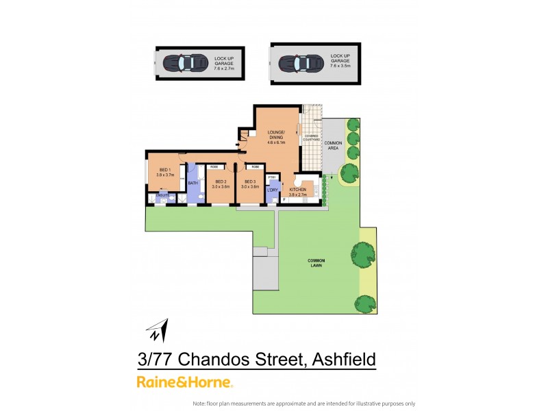 3/77 Chandos St, Ashfield NSW 2131 Floorplan