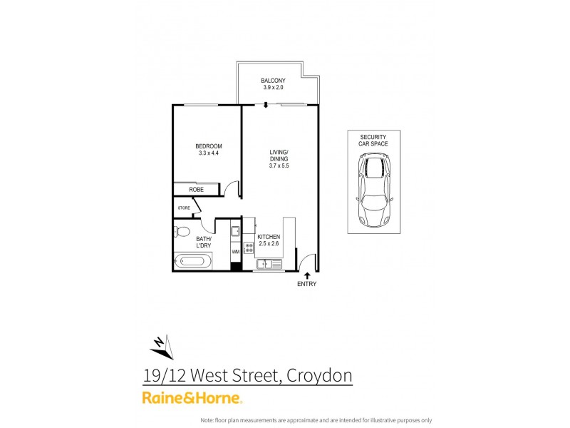 19/12 West Street, Croydon NSW 2132 Floorplan