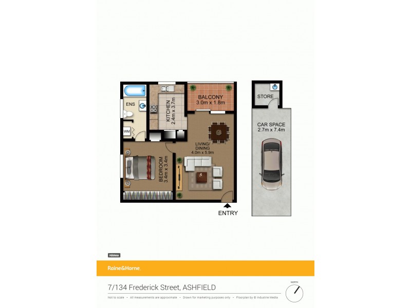 7/134 Frederick St, Ashfield NSW 2131 Floorplan