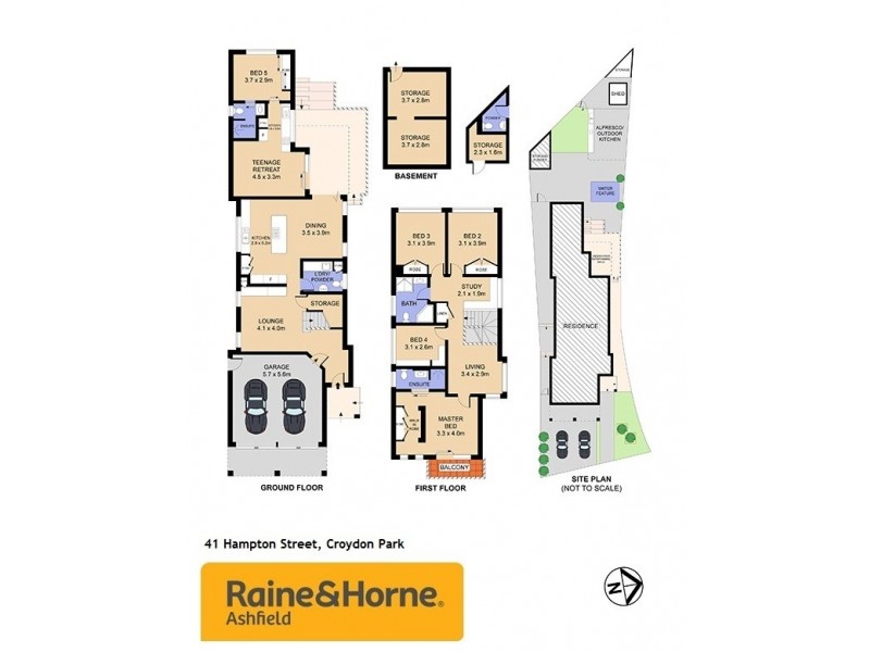 41 Hampton Street, Croydon Park NSW 2133 Floorplan