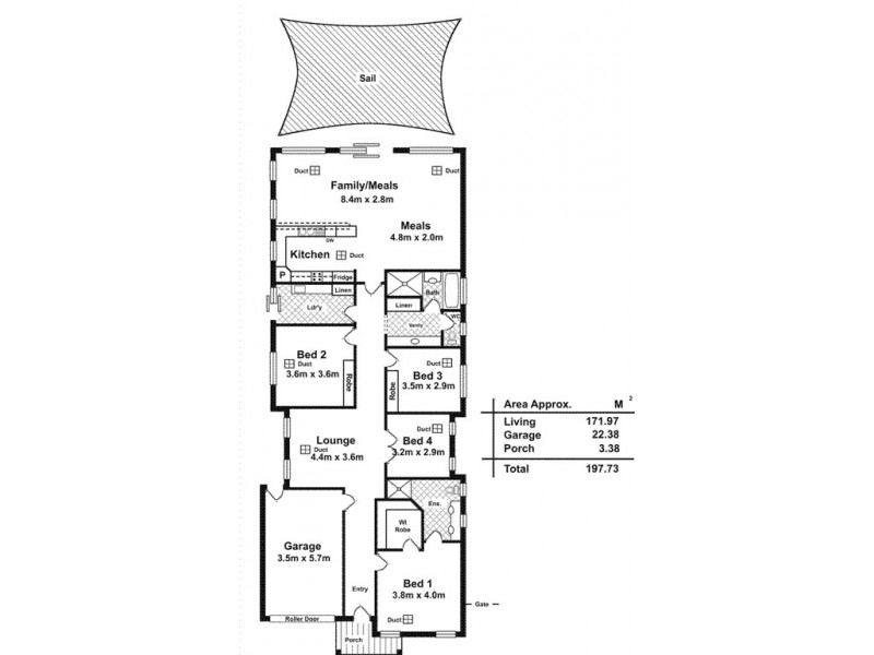 47 Harvey Crescent, Aldinga Beach SA 5173 Floorplan