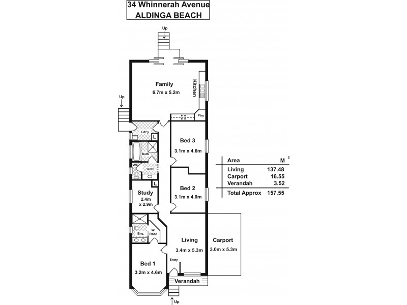 34 Whinnerah Avenue, Aldinga Beach SA 5173 Floorplan