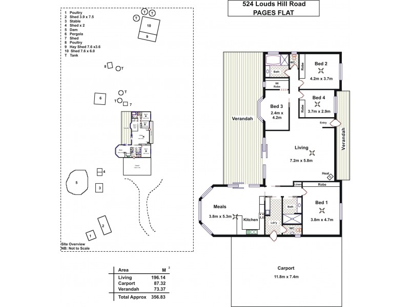524 Louds Hill Road, Pages Flat SA 5172 Floorplan