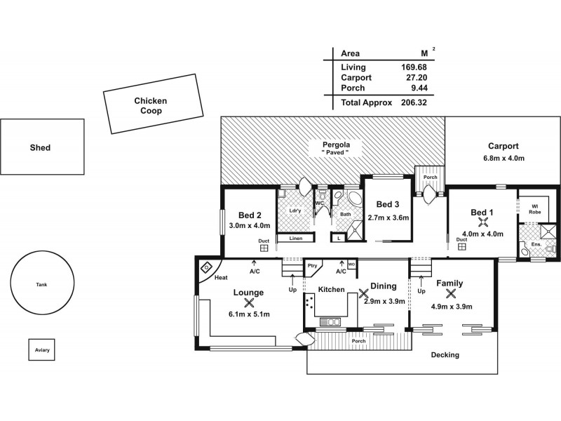 85 Bangor Road, Willunga South SA 5172 Floorplan