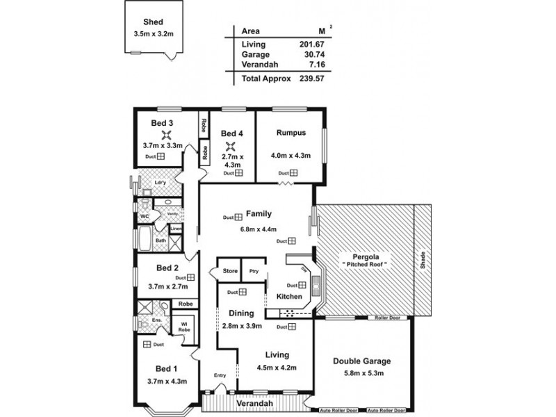 22 Nyrang Circuit, Woodcroft SA 5162 Floorplan