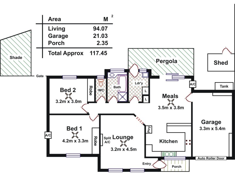 1/25 Gloucester Terrace, Mclaren Vale SA 5171 Floorplan