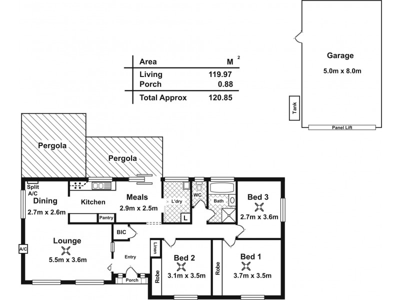 5 Parklands Crescent, Reynella SA 5161 Floorplan