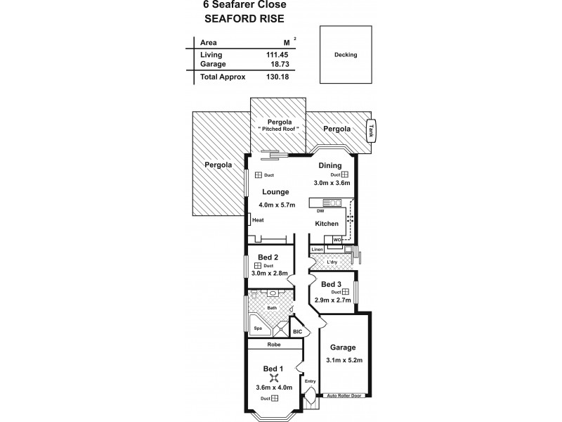 6 Seafarer Court, Seaford Rise SA 5169 Floorplan