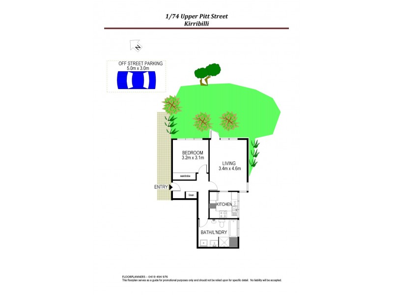 1/74 Upper Pitt Street, Kirribilli NSW 2061 Floorplan