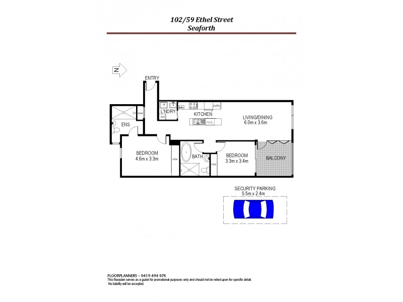 102/59 Ethel Street, Seaforth NSW 2092 Floorplan