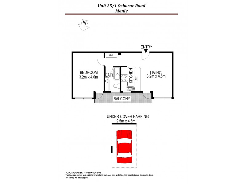 25/1 Osborne Road, Manly NSW 2095 Floorplan