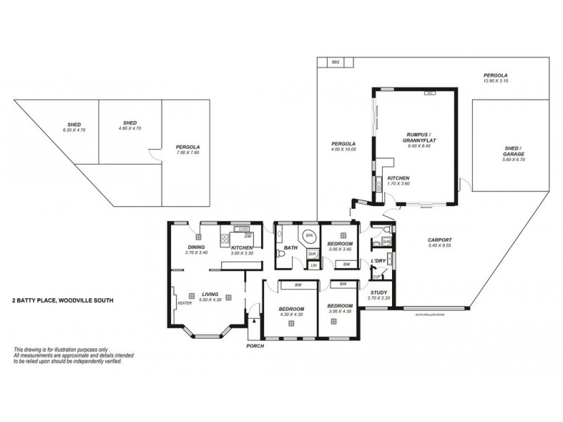 2 Batty Place, Woodville South SA 5011 Floorplan