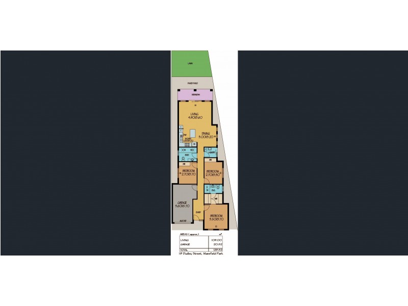 19 Dudley St, Mansfield Park SA 5012 Floorplan