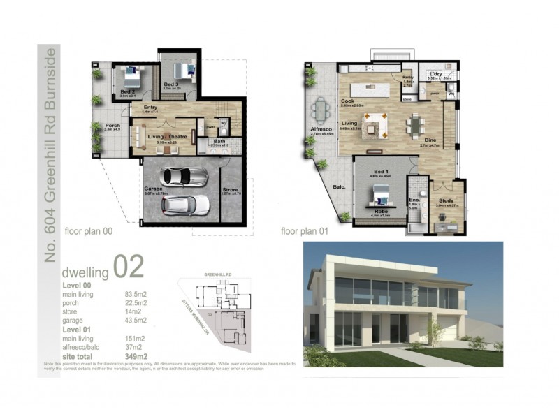 2, 604 Greenhill Road, Burnside SA 5066 Floorplan