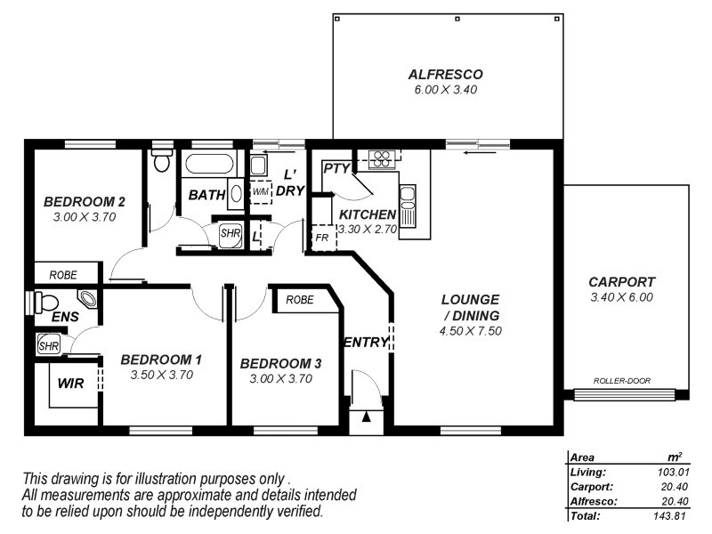 3/122 Peerless Road, Munno Para West SA 5115 Floorplan
