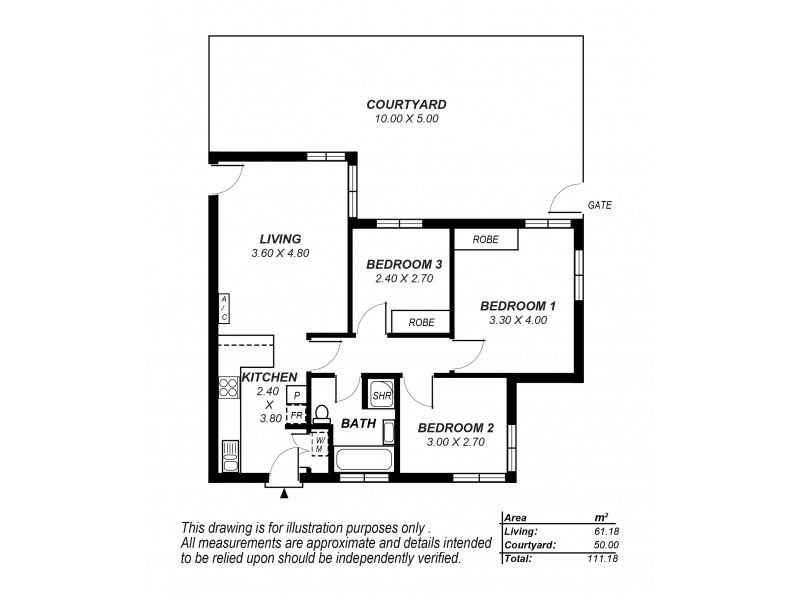 1/20 Seaview Rd, West Beach SA 5024 Floorplan