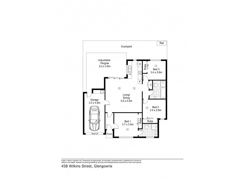45A Wilkins Street, Glengowrie SA 5044 Floorplan