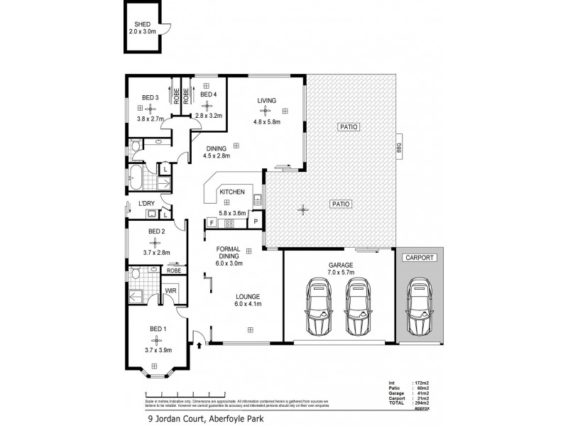 9 Jordan Court, Aberfoyle Park SA 5159 Floorplan