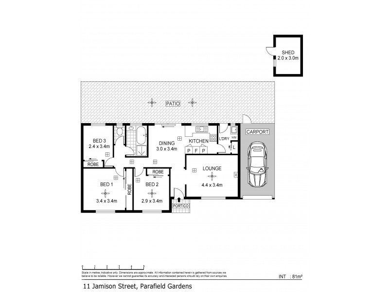 11 Jamison Street, Parafield Gardens SA 5107 Floorplan